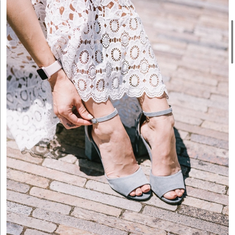 Blue Suede Sandals